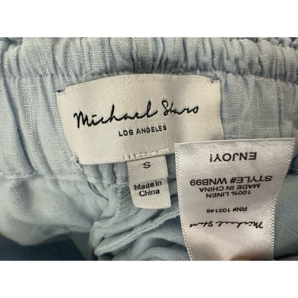 Michael Stars Women's Blue 100% Linen Pant Size S - Picture 8 of 9